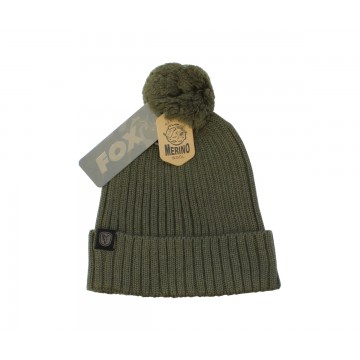 Шапка Fox Merino Bobble Hat - Olive